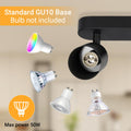 Dehobo Deckenstrahler LED 3 Flammig Schwenkbar 350° – GU10 Deckenlampe Spot Schwarz Moderne für Wohnzimmer, Schlafzimmer, Küche – Ohne Leuchtmittel