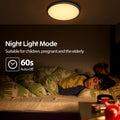 Aisutha LED Deckenleuchte, 24W 2800LM Deckenlampe LED Deckenleuchte Flach Dimmbar mit Fernbedienung, 3000K-6500K, IP54 Ultra Dünn Schlafzimmer Lampe für Wohnzimmer Kinderzimmer Küche Badezimmer