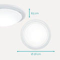 EGLO Deckenlampe Planet 1, 1 flammige Wandleuchte, Deckenleuchte aus Stahl, Farbe: Weiß, Glas: Weiß lackiert, Fassung: E27