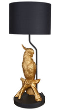 Tischlampe Papagei Gold Vogellampe Vogelfigur Leuchte (ohne Leuchtmittel) Dekolampe Vogel cw269 Palazzo Exklusiv