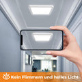 slochi (2 Stücke LED Deckenleuchte, 18W Ultra Dünn Deckenlampe Flach 22 * 2.1cm, 6500K Kaltesweiß Deckenleuchten Quadrat für Schlafzimmer,Bad,Flur,Küche