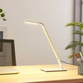 Lucande LED Tischlampe 'Resi' dimmbar (Modern) in Alu aus Aluminium u.a. für Arbeitszimmer & Büro (1 flammig,) - Tischleuchte, Schreibtischlampe, Nachttischlampe, Arbeitszimmerleuchte