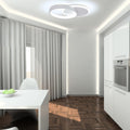 Aeyytoe LED Deckenlampe, 24W LED Deckenleuchte, Modern Runder Schlafzimmer-Kronleuchter Lampe für Bad Flur Schlafzimmer Balkon Wohnzimmer Küche