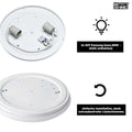 McShine Deckenleuchte | Star | Ø33cm 2-flammig, Sockel für 2x E27 Leuchtmittel | runde Deckenlampe ideal für Wohnzimmer, Flur, Küche, Bad, Treppenhaus