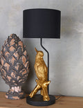 Tischlampe Papagei Gold Vogellampe Vogelfigur Leuchte (ohne Leuchtmittel) Dekolampe Vogel cw269 Palazzo Exklusiv