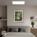 BRILONER - LED Deckenleuchte Effizienzklasse A, ca. 50.000h Licht, 14W bei 3000lm, LED Panel flach, helle energiesparende Deckenlampe Wohnzimmer, Küchenlampe, Wohnzimmerlampe 58x20x3 cm, Weiß