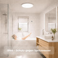 LQWELL LED Deckenleuchte Ultra Dünn Weiß 22cm 18W 1980lm 6000K
