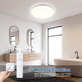 ONDTA LED Deckenleuchte Dimmbar 22W, 2800LM 2700K-6500K Deckenlampe mit Fernbedienung, IP44 Badezimmer lampe LED Panel für Küche Kinderzimmer Schlafzimmer Flur, Weiß, Rund-Ø42 CM