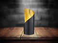 Reality Leuchten Tischleuchte Frank R50161032, Metall Schwarz matt/Goldfarbig, exkl. 1x E14, 10 x 10 x 24 cm