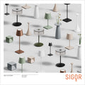 SIGOR Nuindie 2.0 mini - Dimmbare kleine LED Akku-Tischlampe Indoor & Outdoor, IP54 spritzwassergeschützt, Höhe 25 cm, aufladbar mit USB-C, 12 h Leuchtdauer, nachtschwarz