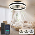 Nalezuns Ventilator Deckenleuchte,LED Deckenventilator mit Beleuchtung,3 Farbtemperatur und 6 Geschwindigkeiten Deckenventilator mit Lampe,Fernbedienung Leise Dimmbar Ventilator Deckenlampe