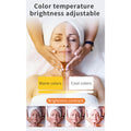 Halbmondlicht mit Telefonhalter, 22 Zoll, 20 W, Nail-Tech-Licht, Nagel-Tischlampe, Stufenlos Dimmbares, Faltbares Wimpernlicht für Wimperntechnik, Make-up, Tattoo, Spa,