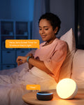 Hifree Smart LED Tischlampe, Nachttischlampe Touch Dimmbar funktioniert mit Alexa und Google Assistant, Wifi Atmosphäre Nachtlicht Stimmungslicht, Robust und Sicher für Kinder