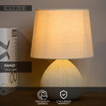 LUCIDE RAMZI - Tischlampe - Ø 18 cm - 1xE14 - Beige