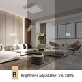 Slevoo Dimmbar LED Deckenleuchte Flach, 20W Modern Deckenlampe mit Fernbedienung, Farbtemperatur 2700K-6500K einstellbar Panel Lampe für Küche Wohnzimmer Schlafzimmer Flur, 30x30CM Weiß