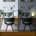 HSLighting Nachttischlampe, Touch Dimmbar Tischlampe mit Glas Lampenschirm Night Light Glühbirne 3 Helligkeitsstufen Einstellbar Nachtischlampen Tischleuchte Minimalistische für Lesen Wohnzimme