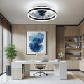 EKDADL 50cm Deckenventilator mit Beleuchtung und Fernbedienung Leise, Dimmbar Deckenlampe mit Ventilator, Modern Deckenleuchte Ventilator mit Licht für Schlafzimmer Wohnzimmer, Umkehrbaren DC Motor