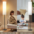 GyroVu Stehlampe Papier für das Wohnzimmer, 65” stehende Lampe, hohe Lampe für das Schlafzimmer mit Papierlampenschirm, 3 Farbtemperaturen Stehlampe für das Wohnzimmer (Glühbirne Enthalten)