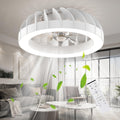 Ateroll Deckenventilator mit Beleuchtung, Ø46CM RGB Deckenventilator mit Licht und Fernbedienung, 6 Windstufen 3000K-6500K Dimmbare LED Leise Timer Deckenlampe mit Ventilator für Schlafzimmer, Wohn