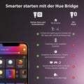 Philips Hue Gradient Signe Stehleuchte schwarz 1800lm, 16 Millionen Farben und Farbverläufe, dimmbar, steuerbar via App, kompatibel mit Amazon Alexa (Echo, Echo Dot)