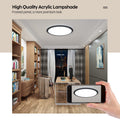 Aisutha LED Deckenleuchte, 24W 2800LM Deckenlampe LED Deckenleuchte Flach Dimmbar mit Fernbedienung, 3000K-6500K, IP54 Ultra Dünn Schlafzimmer Lampe für Wohnzimmer Kinderzimmer Küche Badezimmer