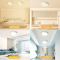 Yexati 6 Stück Deckenlampe LED Deckenleuchte Flach Rund 15W 6500K 1620LM IP44 Wasserfest Modern Badezimmer Lampe, Badlampe Decke Küchenlampe Weiß für Küche Bad Schlafzimmer Flur Balkon Keller Ø17cm