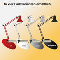 BRILLIANT Lampe, Hobby Schreibtischklemmleuchte schwarz, Metall, 1x A60, E27, 40W,Normallampen (nicht enthalten)