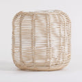 ＡＷＨＡＯ Retro-Hängelampenschirm Geflochtener Rattan Hängelampenschirm Deckenleuchte Kronleuchter Abdeckung für Hotel Home Küche Wohnzimmer, Stil K