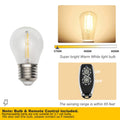FSLiving Tiffany-Stil Tischlampe Kabellos Warmweißes, Wiederaufladbar Tischleuchte, Dimmbar Nachttischlampe mit Glasschirm und Fernbedienung für Nachttisch Esszimmer Schlafzimmer -TD0928