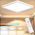 RDGOOD LED Deckenleuchten Dimmbar mit Fernbedienung, 18W 1800lm Deckenlampe led Dimmbar 3000-6500K, Flach Panel Für Schlafzimmer Wohnzimmer Kinderzimmer Flur Küche Keller Diele Balkon 22 * 22x2,5cm