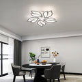 Comely LED Deckenleuchte Dimmbar, 45W Dimmbare Deckenlampe mit Fernbedienung Farbwechsel, 3000-6500K Kreative Blütenblatt Design LED Lampen Deckenleuchte für Küche Schlafzimmer Balkon Esszimmer, Weiß