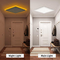 Bowfar LED Deckenleuchte Flach, 24W 3200LM Deckenlampe mit Fernbedienung Dimmbar 3000K-6500K, 1800K Nachtlicht Amber, Badezimmer Lampe für Wohnzimmer Küche Kinderzimmer Flur Schlafzimmer Ø29.5x2.5cm