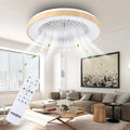 Deckenventilator mit Beleuchtung für Schlafzimmer, Ø48cm, Leise DC Motor 20W, Fernbedienung, 6-Gang, Moderne LED 40W Deckenleuchte mit Ventilator, RGB, Dimmbar, 3000K-6000K, Sommer Winterbetrieb.