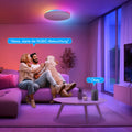 ToyGlee LED Deckenleuchte Dimmbar, 36W Ø30cm Smart RGBIC LED Deckenlampe mit Fernbedienung, Funktioniert mit Alexa & Google Assistant, Deckenleuchten für Schlafzimmer, Wohnzimmer