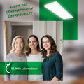 BRILONER - LED Deckenleuchte Effizienzklasse A, ca. 50.000h Licht, 14W bei 3000lm, LED Panel flach, helle energiesparende Deckenlampe Wohnzimmer, Küchenlampe, Wohnzimmerlampe 58x20x3 cm, Weiß