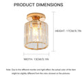 Sxtiger Kristall Deckenleuchte Gold, Moderne Runde Deckenlampe E27 Kristall Lampe Flur Decke Wohnzimmer Schlafzimmer Küche Eingang Kronleuchter