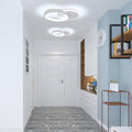 Aeyytoe LED Deckenlampe, 24W LED Deckenleuchte, Modern Runder Schlafzimmer-Kronleuchter Lampe für Bad Flur Schlafzimmer Balkon Wohnzimmer Küche