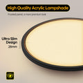 Aisutha LED Deckenleuchte, 24W 2800LM Deckenlampe LED Deckenleuchte Flach Dimmbar mit Fernbedienung, 3000K-6500K, IP54 Ultra Dünn Schlafzimmer Lampe für Wohnzimmer Kinderzimmer Küche Badezimmer