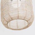 ＡＷＨＡＯ Retro-Hängelampenschirm Geflochtener Rattan Hängelampenschirm Deckenleuchte Kronleuchter Abdeckung für Hotel Home Küche Wohnzimmer, Stil K