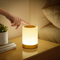 Nachttischlampe Touch Dimmbar, 4 Modi & 256 RGB Farbwechsel Warmes LED Nachtlicht Kinder, USB Aufladbar Stilllicht Touch Lampe mit Timing Funktion, Tischlampe Kabellos für Schlafzimmer Wohnzimmer
