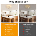 Comely LED Deckenleuchte, 30W 3375LM Moderne Deckenlampe, Aluminium LED Lampe für Wohnzimmer Schlafzimmer Flur Küche Balkon, Weiß, 3000K Warmweiß, Dia 30cm