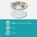 EGLO Deckenlampe Planet 1, 1 flammige Wandleuchte, Deckenleuchte aus Stahl, Farbe: Weiß, Glas: Weiß lackiert, Fassung: E27