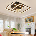 Homefire LED Deckenventilator Mit Beleuchtung 3000-6500K Dimmbar Schwarz