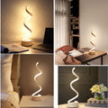 ELINKUME Led Tischlampe Augenschutz Schreibtischlampe,Touch Bedienung Tischleuchte Metall Design Nachttischlampe Geeignet für Büro,Schlafzimmer, Wohnzimmer (Spiralform)