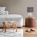Fischer & Honsel | Tischleuchte, Foro | silberfarben antik| Stoffschirm| anthrazit Leinen innen weiß| L: 23,00 cm, B: 13,00 cm, H: 36,00 cm,| mit Schnurschalter| 1x E14 max. 40 Watt | 50557