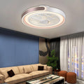 ASJK Deckenlampe mit Ventilator, 72 W, 7200 lm Leise Moderne Led Mit Fernbedienung Timer Ventilator Deckenleuchte Ventilatorlicht Für Wohnzimmer Schlafzimmer, Kaffee