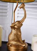 Tischleuchte Elefant Gold Tischleuchte Tierfigur Jungle Lampe (ohne Leuchtmittel) Leuchte 52cm cw255 Palazzo Exklusiv