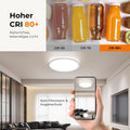 Matane 2Stück Deckenlampe LED Deckenleuchte Flach, 18W 1800LM 3000K/4000K/5000K, Rund LED Lampen Deckenlampen, Decke Lampe für Flur Keller Bad Küche Schlafzimmer, Ultra Dünn Ø22 CM
