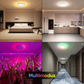 YiLaie 24W Deckenlampe LED Deckenleuchte Dimmbar mit Fernbedienung RGB Farbwechsel Deckenbeleuchtung 3000K-6500K 2700LM IP44 Wasserdicht Deckenlampe Wohnzimmer Deckenleuchte Schlafzimmer Ø30cm
