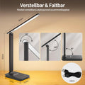 UPXNBOR Schreibtischlampe LED Dimmbar für Büro, Lesen und Homeoffice
